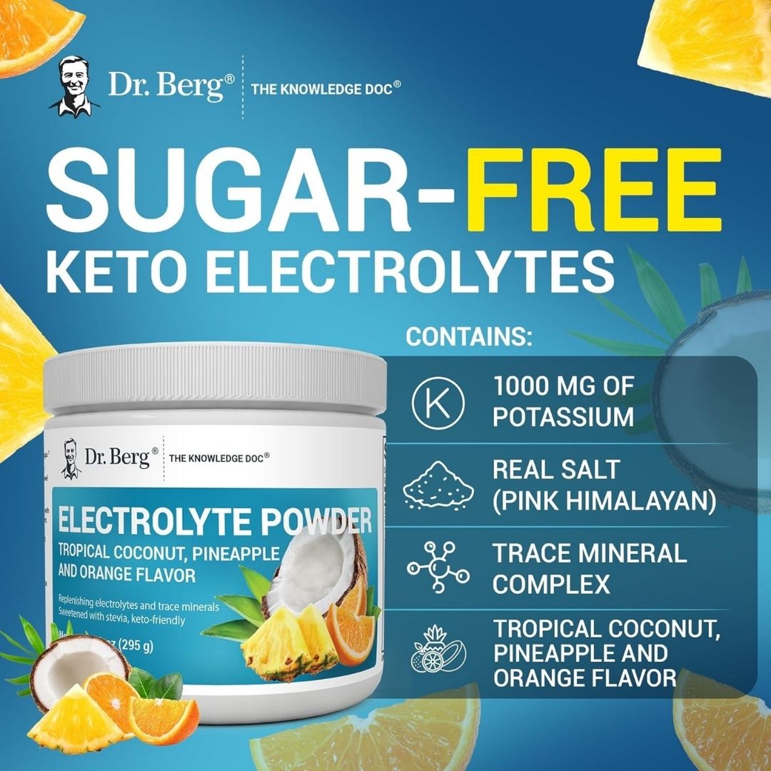 Dr. Berg Zero Sugar Hydration Keto Electrolyte Powder - 50 Servings