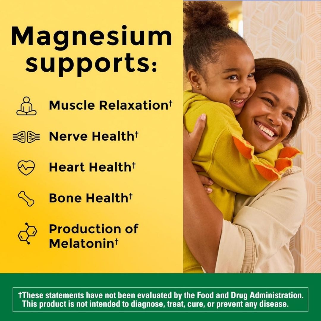 Nature Made Magnesium Glycinate 200 mg - 60 Capsules