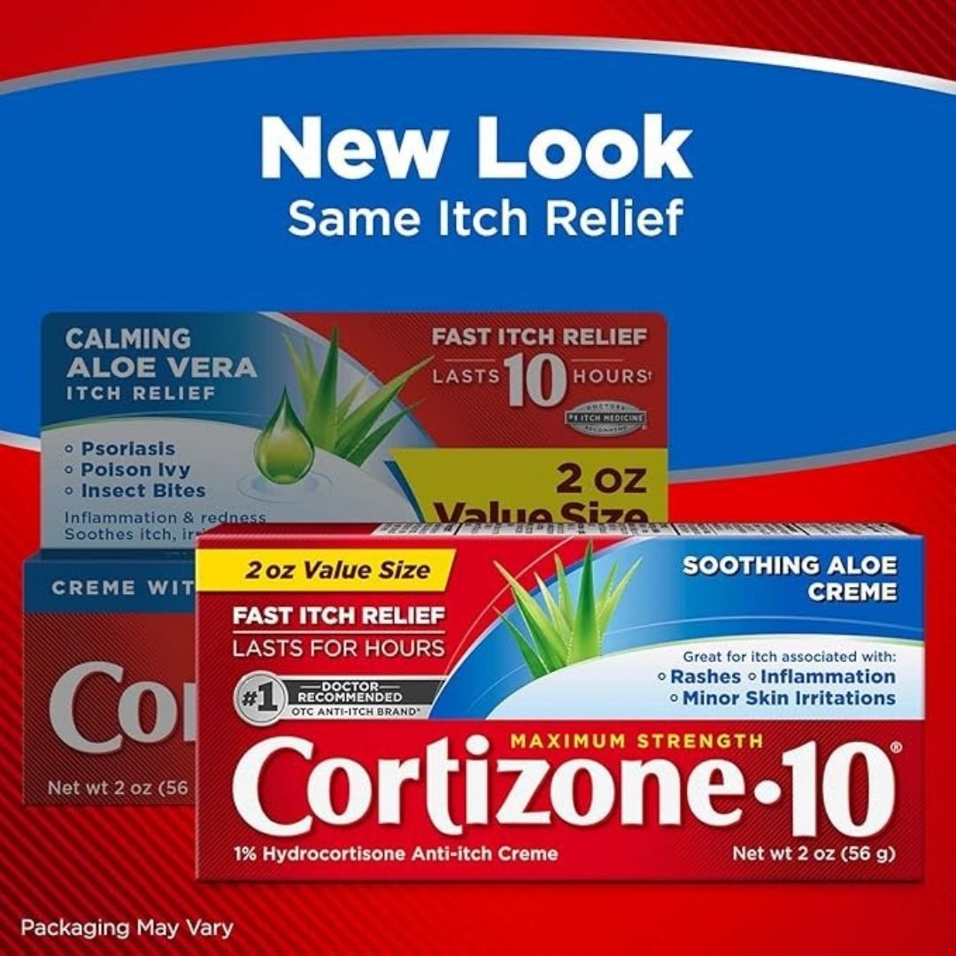 Cortizone 10 Maximum Strength Anti‑Itch Cream With Aloe, 2 oz
