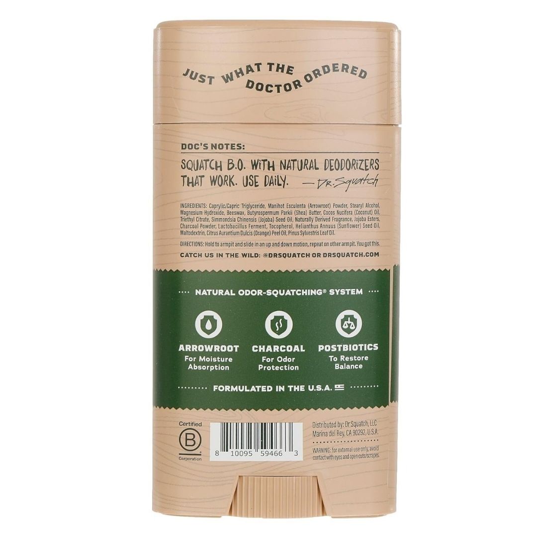 Dr. Squatch Natural Deodorant – Pine Tar (2.65 oz)