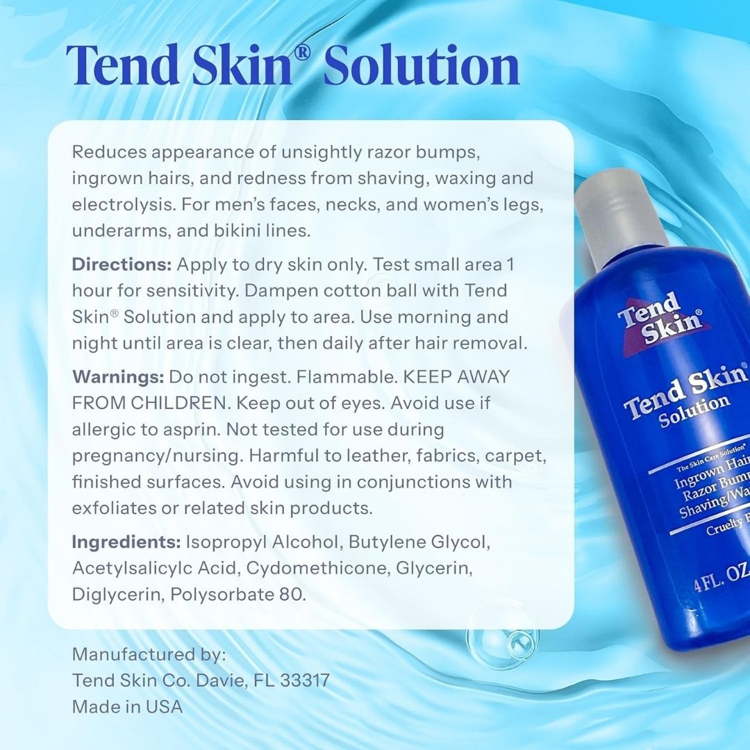 Tend Skin Razor Bump & Ingrown Hair Solution - 4 oz