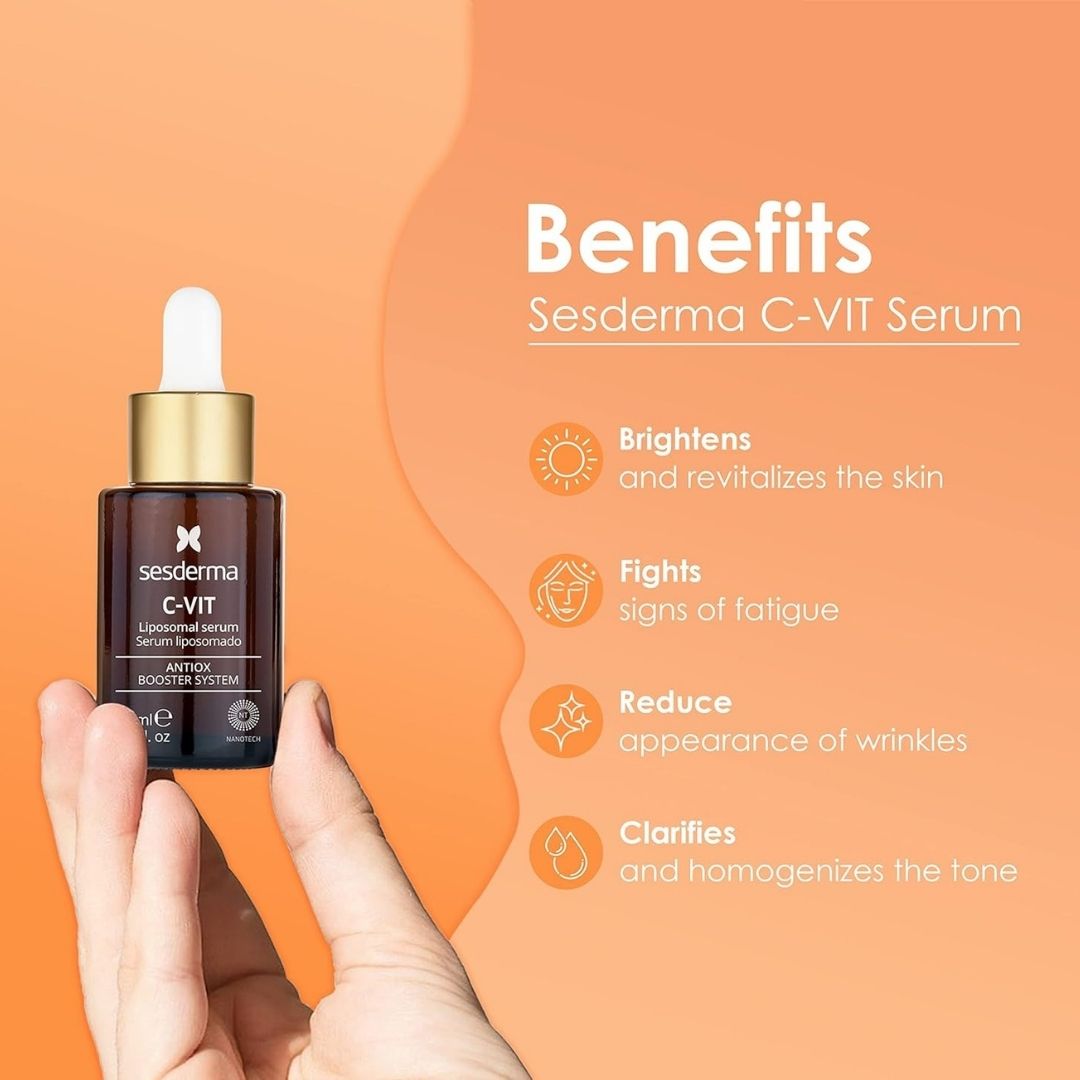 Sesderma C‑VIT Liposomal Vitamin C Serum – Brightening Antioxidant, 30 ml