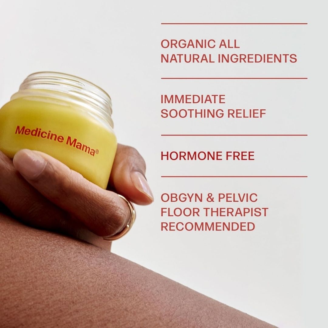 Medicine Mama Organic Vulva Balm – Intimate Skin Care, Menopause Support – Relieves Feminine Dryness, Itching & Irritation – Hormone Free, Vaginal Moisturizer for Women – 2 oz
