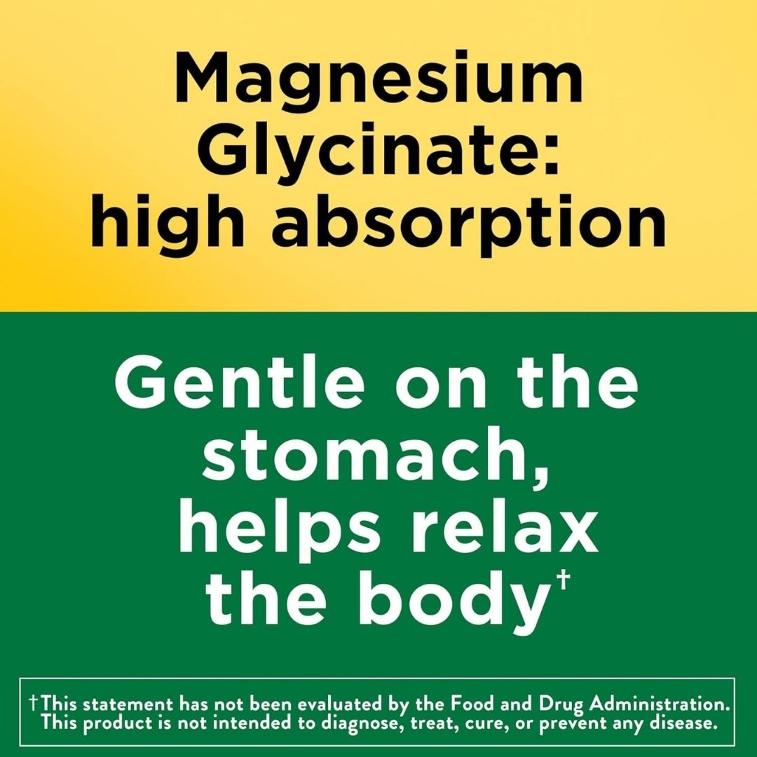 Nature Made Magnesium Glycinate 200 mg - 60 Capsules