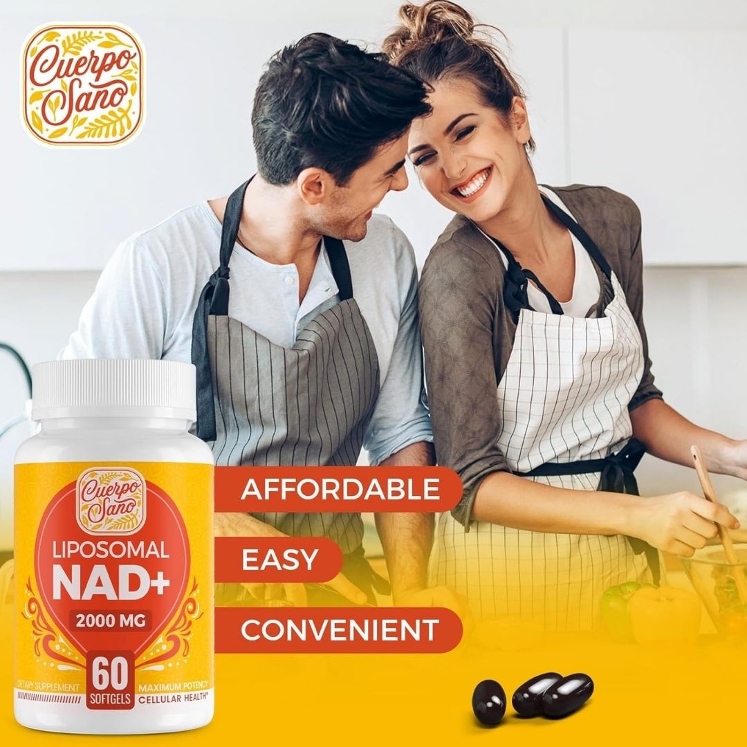 NAD+ Supplement 2000 MG - Liposomal, High Absorption, 60 Softgels