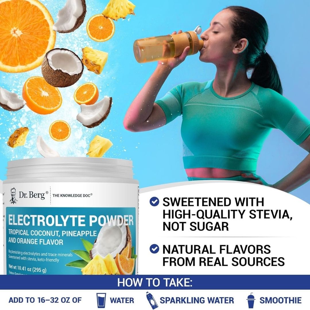 Dr. Berg Zero Sugar Hydration Keto Electrolyte Powder - 50 Servings