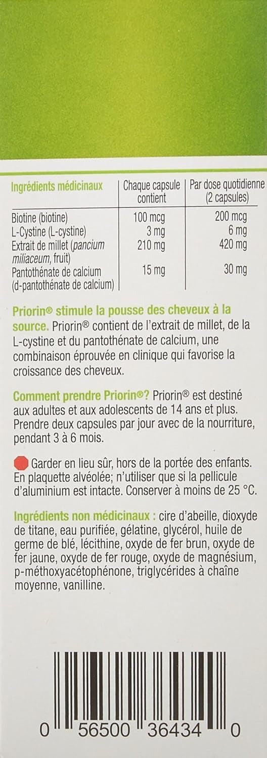 Priorin - Hair Growth Vitamins With Biotin - 60 Count