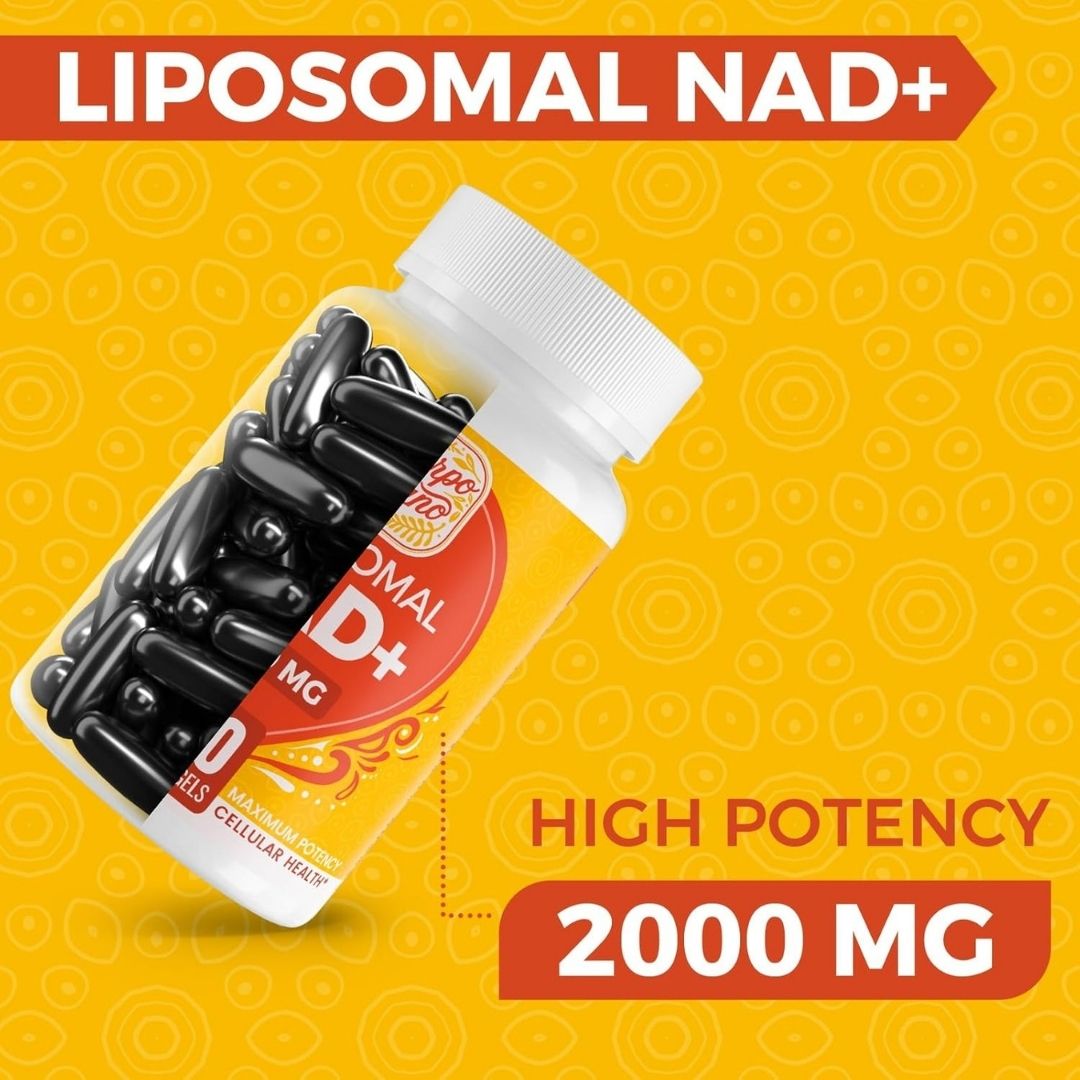 NAD+ Supplement 2000 MG - Liposomal, High Absorption, 60 Softgels