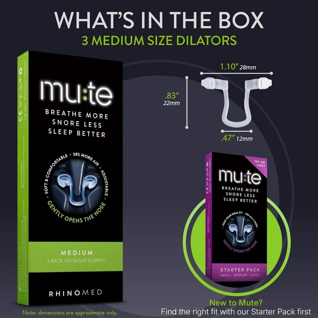 Rhinomed Mute Nasal Dilator – 3 Pack
