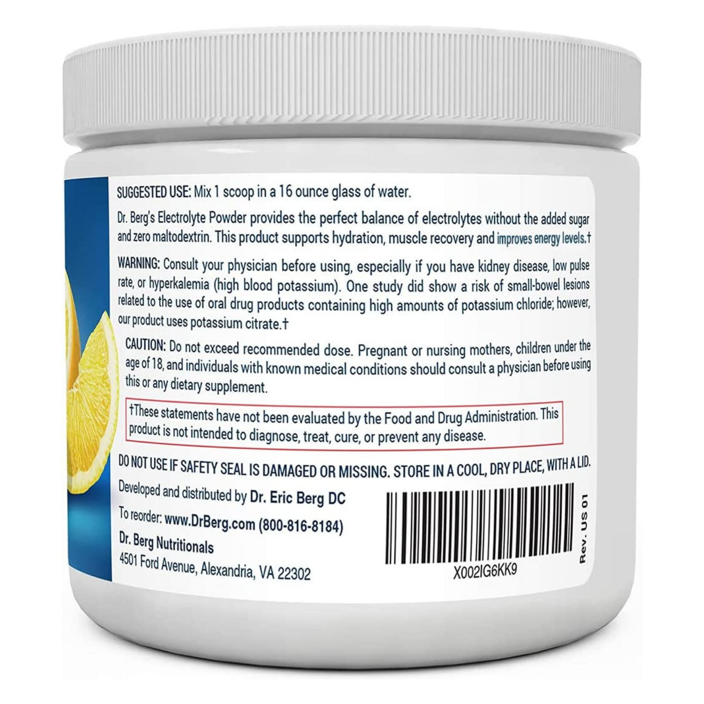 Dr. Berg - Original Keto Electrolytes Powder - 50 Servings
