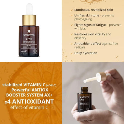 Sesderma C‑VIT Liposomal Vitamin C Serum – Brightening Antioxidant, 30 ml