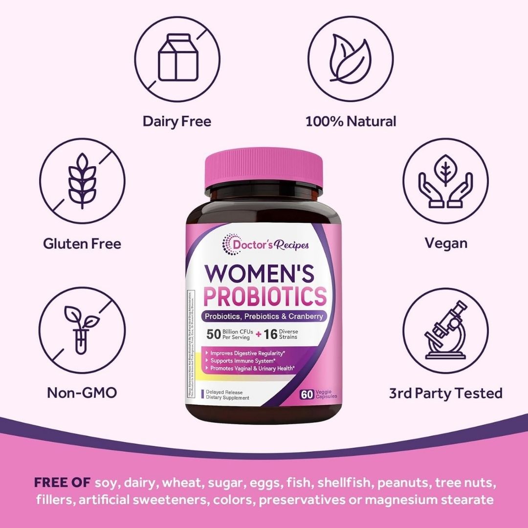 Doctor's Recipes Women’s Probiotic – 60 Caps