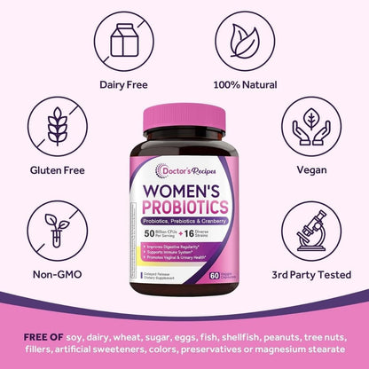Doctor's Recipes Women’s Probiotic – 60 Caps