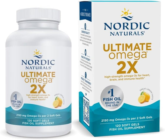 Nordic Naturals Ultimate Omega® 2X, Lemon Flavor