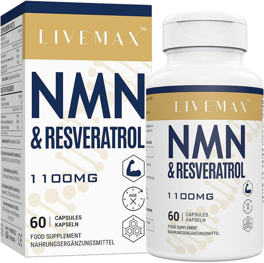 LIVEMAX NMN + Resveratrol – 60 Capsules
