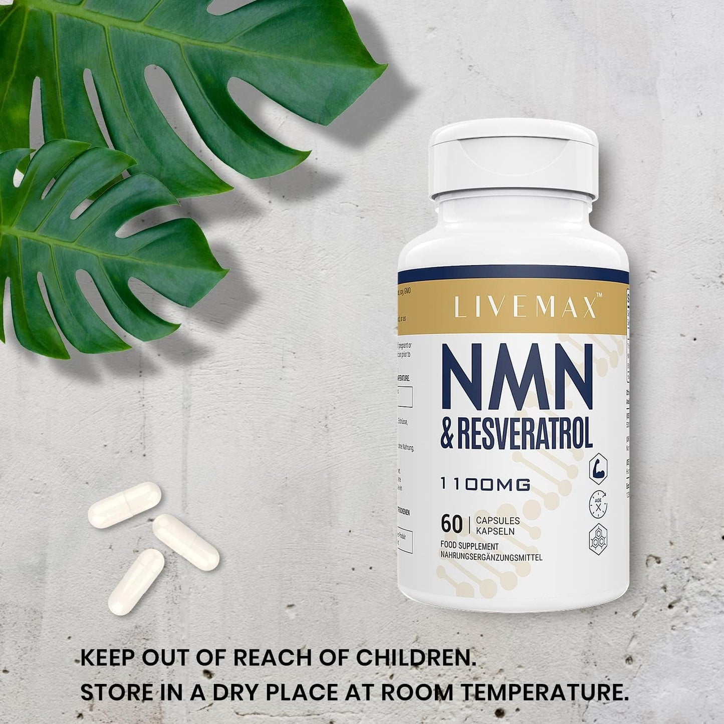 LIVEMAX NMN + Resveratrol – 60 Capsules
