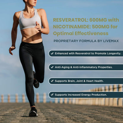 LIVEMAX NMN + Resveratrol – 60 Capsules