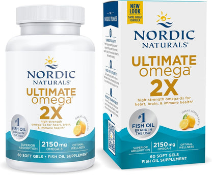 Nordic Naturals Ultimate Omega® 2X, Lemon Flavor