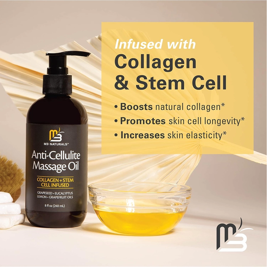 M3 Naturals Anti Cellulite Massage Oil – 8 FL OZ
