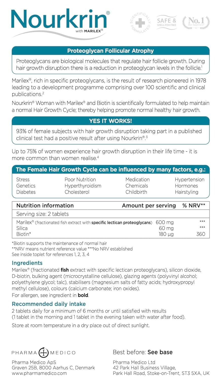 Nourkrin - Woman 60 Tablets (1 Month Supply)