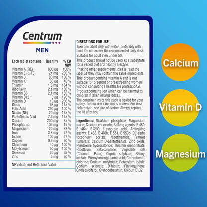 Centrum Men Multivitamin – 60 Tablets